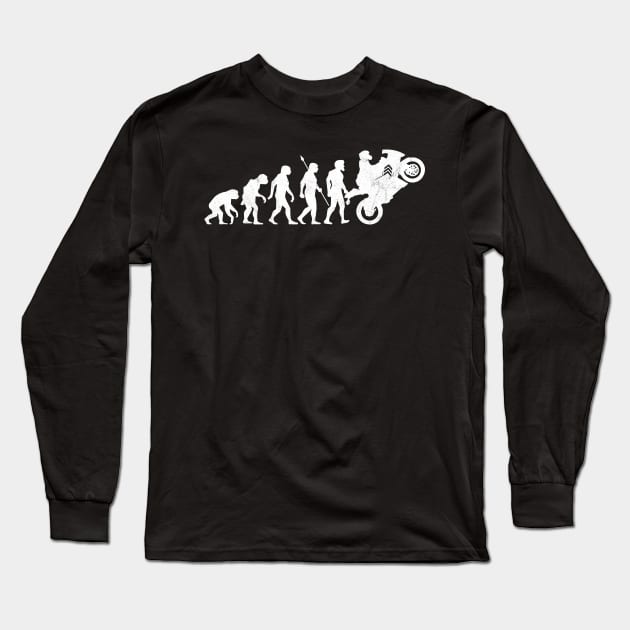 Evolution Biker Long Sleeve T-Shirt by avshirtnation